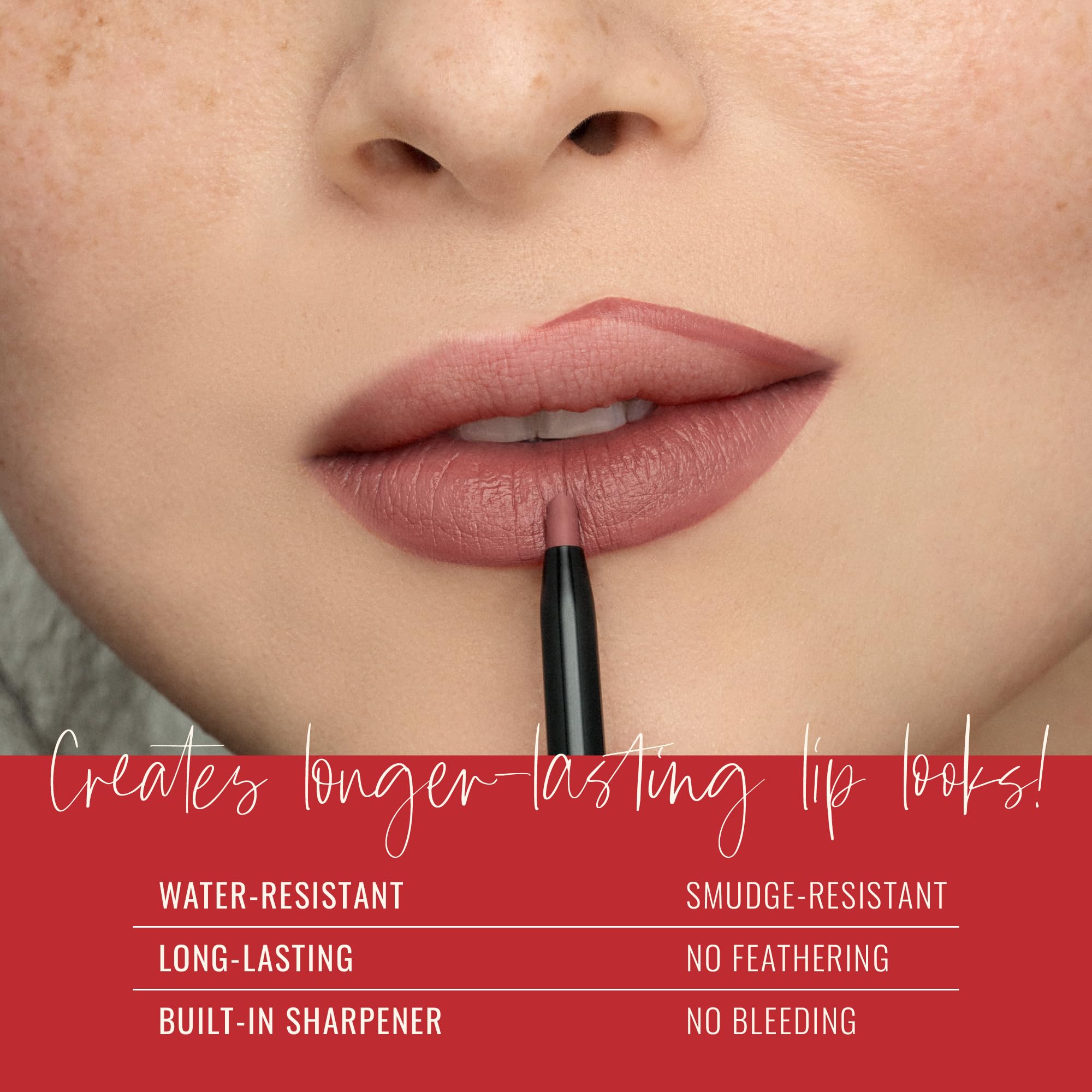 Runway Rogue Matte Lip Liner Pencil with Sharpener, ‘In the Press’