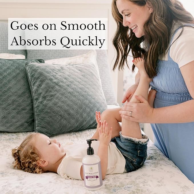 Southern Natural Goat Milk Lotion, Lavender 12 oz, Moisturizing, Dry Skin