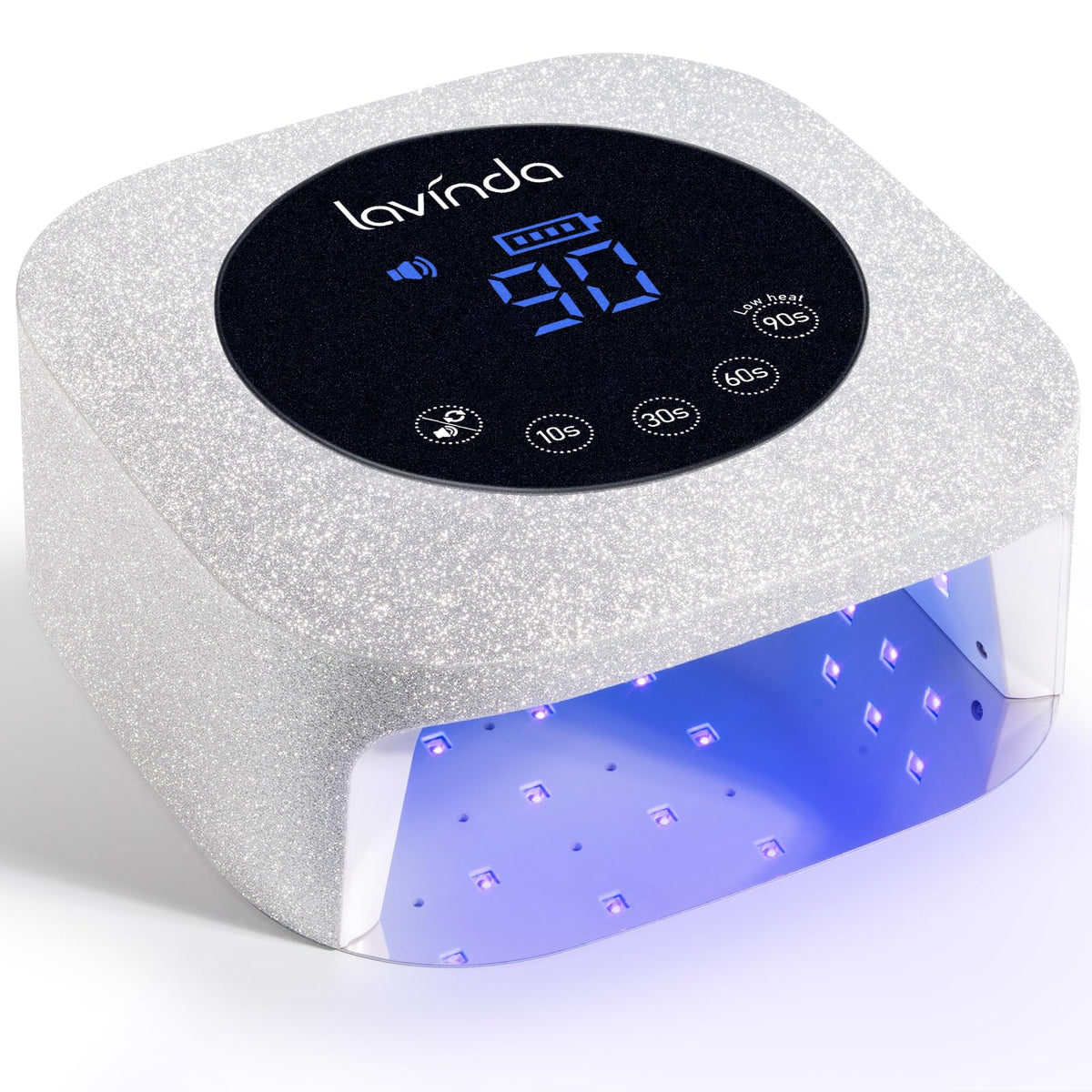 Lavinda UV Nail Lamp for Gel Polish, Professional UV Light Nail Dryer Black
