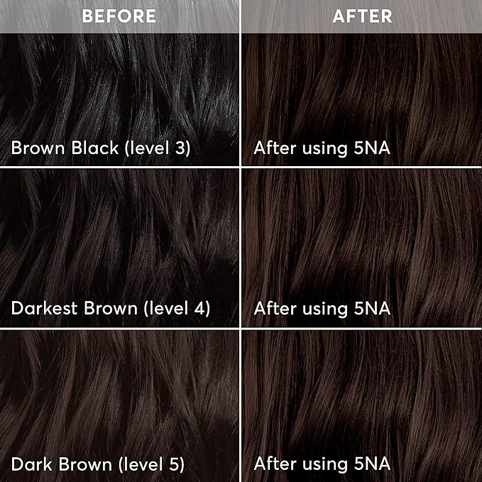 Madison Reed Radiant Hair Color Kit - 5NA Dark Ash Brown with Cool Smoky Undertones (Torino Brown), Permanent Hair Dye, Dimensional Gray Hair Blending | PPD-Free & Ammonia-Free, 2 Pack