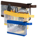 TICONN Tool Pouch, 1680D Oxford Small Tool Bag, Tool Pouches with Zipper, Clear Utility Bag Zipper Pouch for Tool Organizers and Storage (3PK Combo)