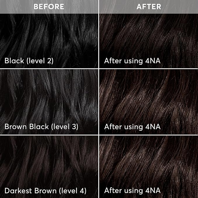 Madison Reed Radiant Hair Color Kit - 4NA Darkest Ash Brown with Cool Smoky Undertones (Messina Brown), Permanent Hair Dye, Dimensional Gray Hair Blending | PPD-Free & Ammonia-Free, 2 Pack
