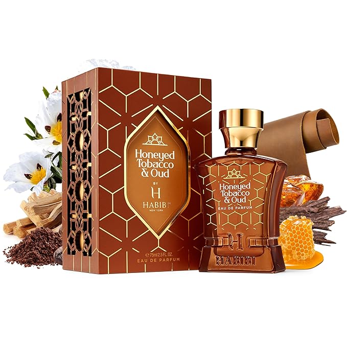 H HABIBI Honeyed Tobacco & Oud Perfume for Men Eau de Parfum 75 ml