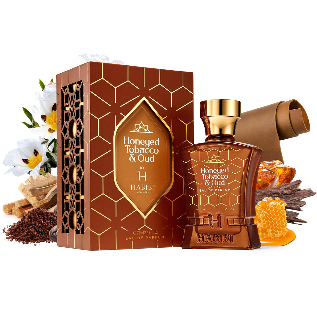 H HABIBI Honeyed Tobacco & Oud Perfume for Men Eau de Parfum 75 ml