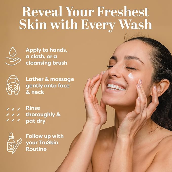 TruSkin Soothing Cleansing Milk with Rice & Oat Milk, 5 fl oz