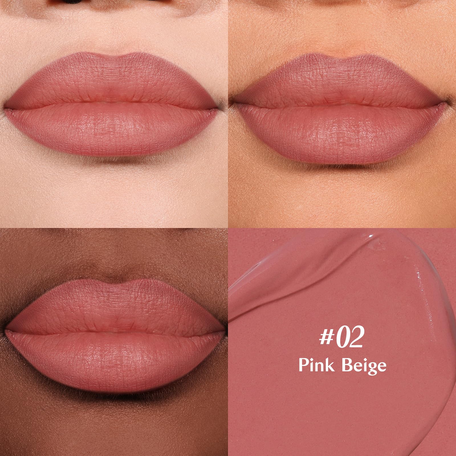 bayfree 2-IN-1 Lip Liner and Lip Stain, High Pigmented Long Lasting Velvet