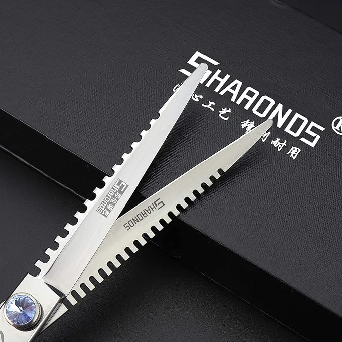 5.5/6 /7 Inch Purple scissors Knight Professional Japanese Hair Scissors Barber Scissors Set (7 inch 2pc-B)