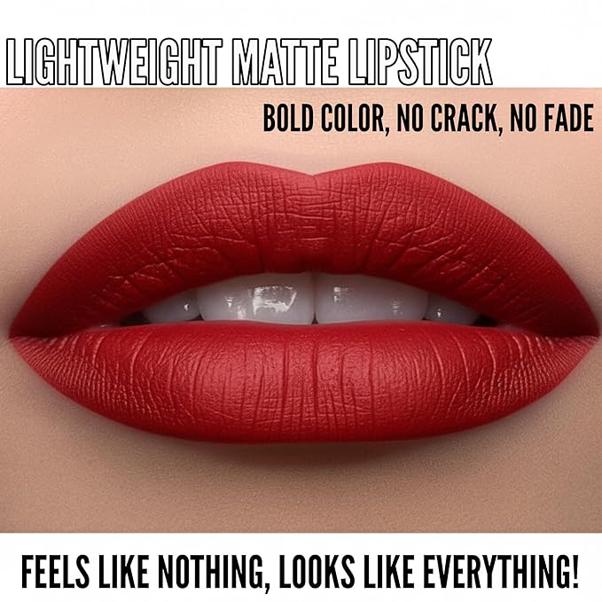 Mynena Hydrating True Red Matte Liquid Lipstick Long Lasting - Lola