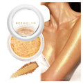 BEPHOLAN Highlighter Powder,High Gloss Glitter,Sparkling Powder Makeup for Face and Body - High-Pigment Shimmer Makeup, Long-Lasting & Buildable（Gilded Gleam 10g）
