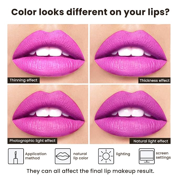 ilembane Orchid Purple Matte Liquid Lipstick Long Lasting - Urban Chic