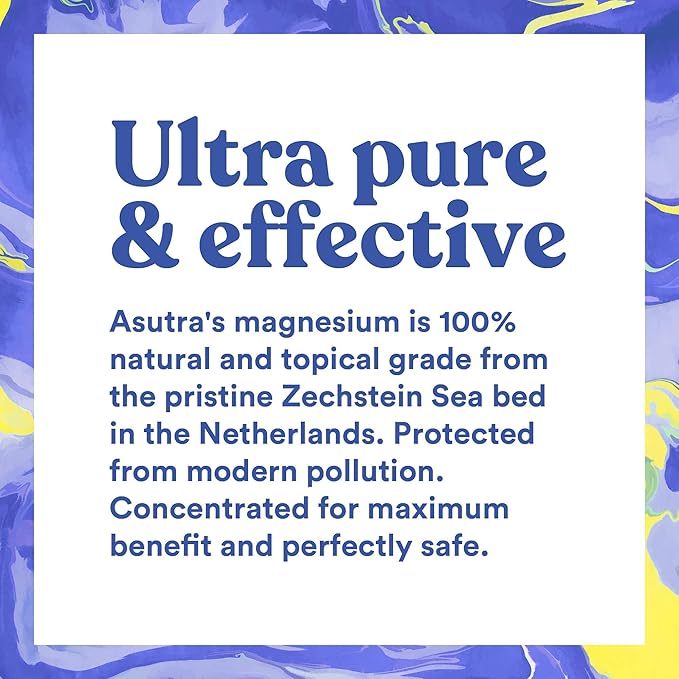ASUTRA Pure Zechstein Bundle, 4 Lb Magnesium Flakes for Bath Soak and 2