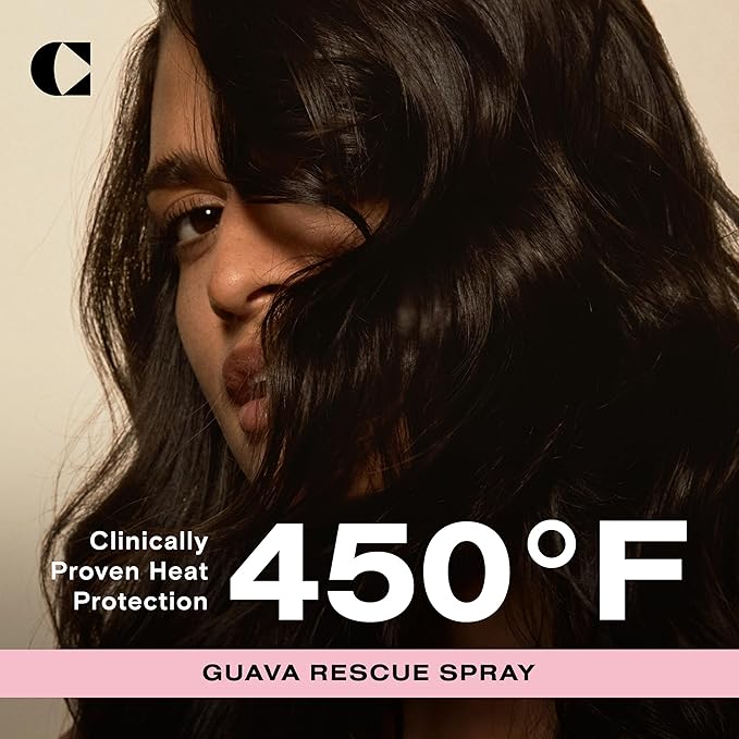 Ceremonia Guava Rescue Spray | UV + Heat Protective Detangler, 6.7 fl oz