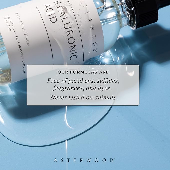 Asterwood Pure Hyaluronic Acid Serum for Face, Anti-Aging & Hydrating