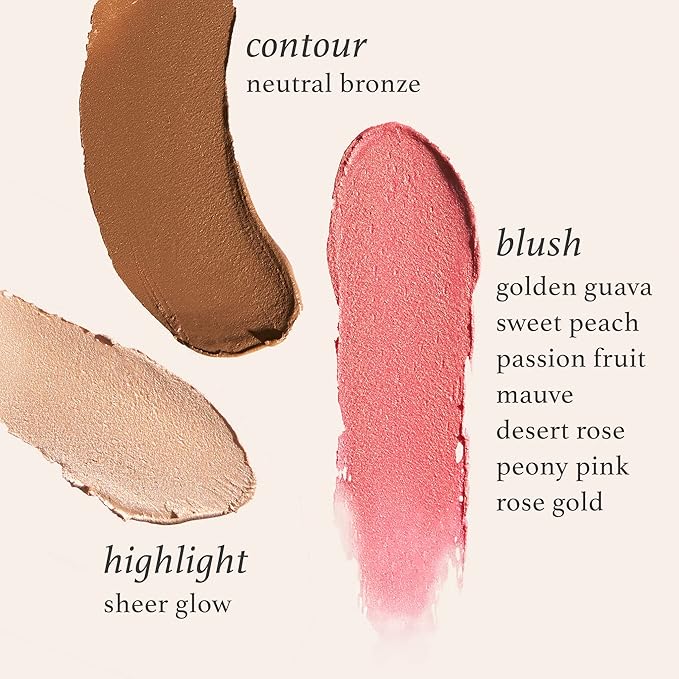 Julep Skip The Brush Cream to Powder Blush Stick - Golden Guava - 2-in-1 Cream Blush and Lip Color Stick - Blendable, Buildable Cheek Formula, No Brush Required, Cruelty-Free, For All Skin Types