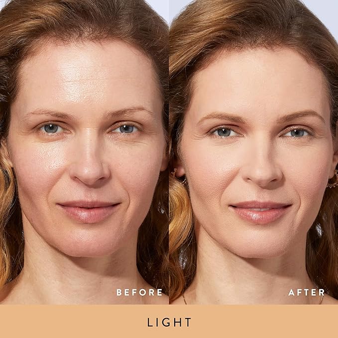 LAURA GELLER NEW YORK Award-Winning Baked Balance-n-Brighten Color Correcting, Travel Size, Powder Foundation – Light – Handmade in Italy – Buildable, Matte Finish – For Mature Skin