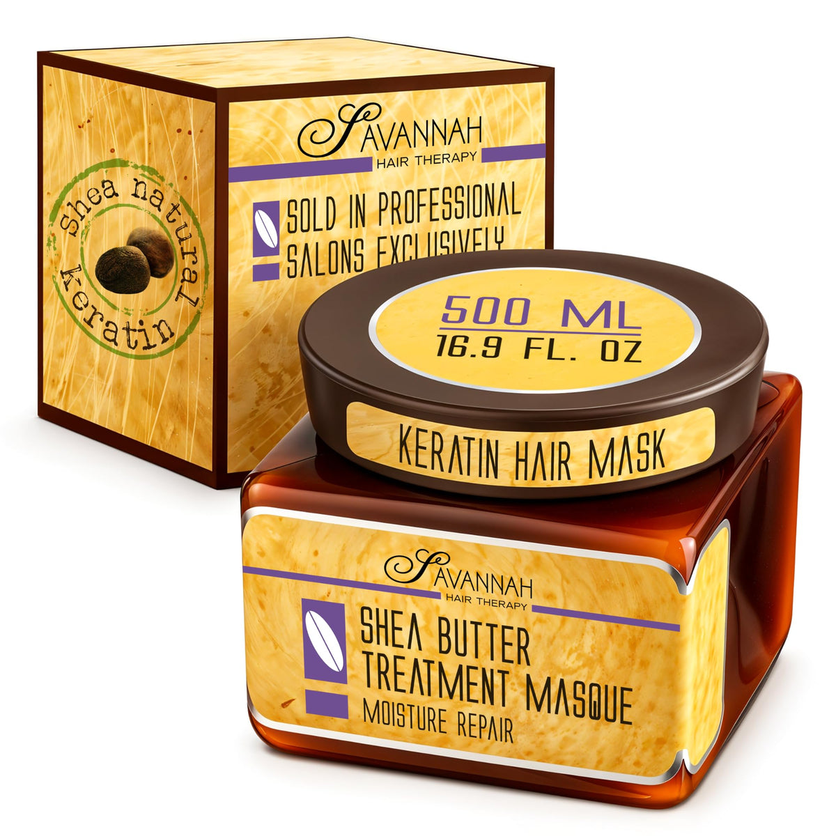 Shea Butter Hair Mask with Keratin for Deep Conditioning