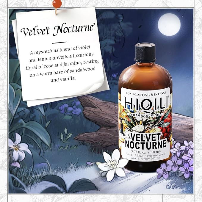 HIQILI Velvet Nocturne Fragrance Oil for Diffuser for Home - 5.07 Fl Oz