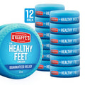 O'Keeffe's for Healthy Feet Foot Cream - 3.2 oz Jar (12 Pack) - Guaranteed Relief for Extremely Cracked, Dry Feet, Repairing Skincare, Instantly Boosts and Retains Moisture Levels