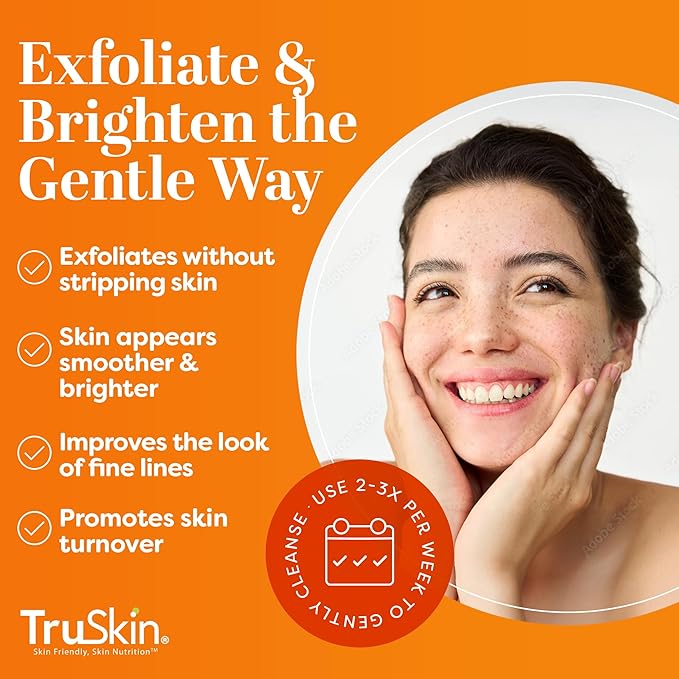 TruSkin Vitamin C Brightening Face Scrub with Yuzu Lemon, 4 fl oz