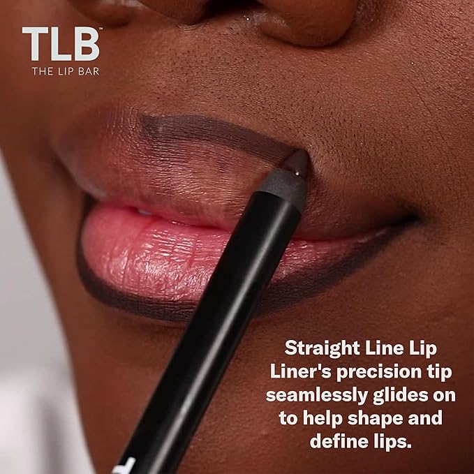 The Lip Bar - Lip Liner, Straight Shooter (Medium Brown) - High Pigment & Super Creamy - Smudge Proof & Water Resistant - Jojoba Oil, Aloe Vera, Coconut Oil, Vitamin E - Vegan & Cruelty Free -.042 oz