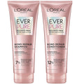 L'Oreal Paris Sulfate Free Bond Repair+ Shampoo and Conditioner Set with Bond + Amino Acid Complex, Strengthens and Repairs Damaged or Color Treated Hair, EverPure, 13.6 Fl Oz Set (Packaging May Vary)
