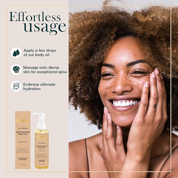 USDA Certified 100% Organic Pure Natural Hydrating Body Oil After Shower With Coconut, Jojoba, Olive & Almond Non-Greasy Moisturizing Body Oils For Women & Men Dry Skin 5.07 fl oz/150ml - Unscented