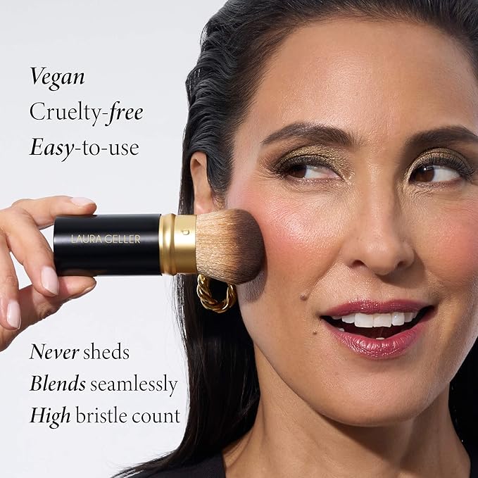 LAURA GELLER NEW YORK Cosmetic Professional Makeup Brushes - Cruelty-Free - 01 Retractable Airbrush Kabuki Brush