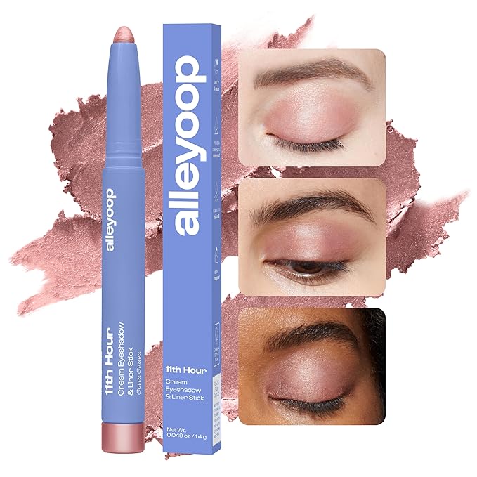 ALLEYOOP 11th Hour Cream Eyeshadow and Liner Stick, Rose Shimmer