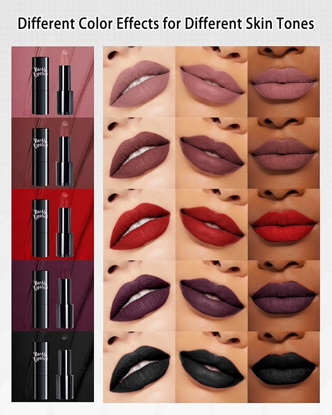 Caedelfly Velvet Matte Lipstick, Brown Nude Lipstick for Women-02