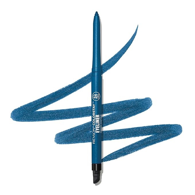 REVLON ColorStay Pencil Waterproof Eyeliner, 205 Sapphire, 0.01 oz