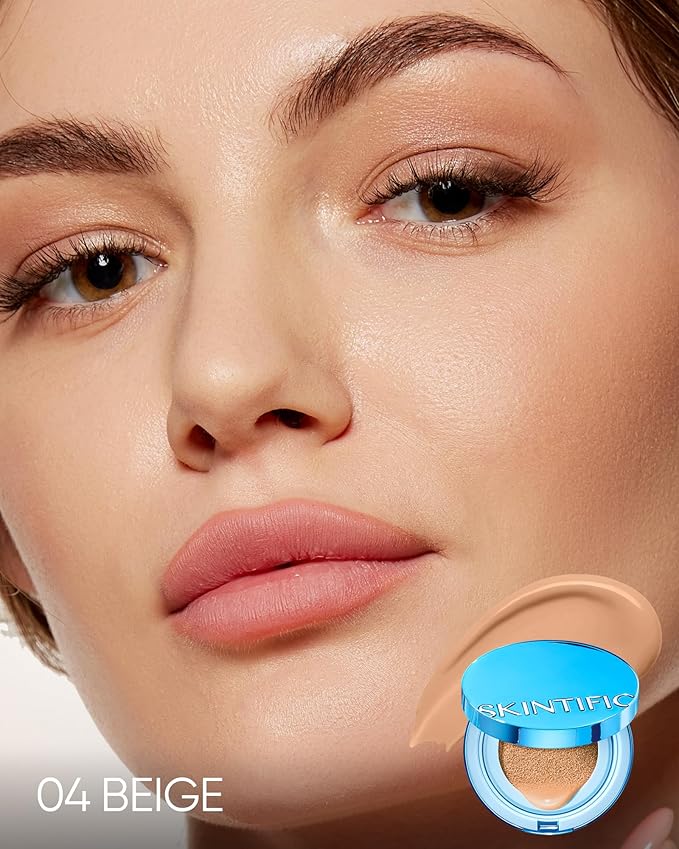SKINTIFIC Velvet Matte Cushion Foundation Blue #04 Beige