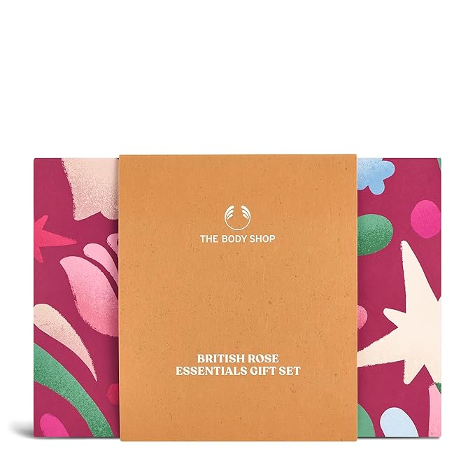 The Body Shop British Rose Gift Set | 3-Piece Scented Body Care Routine