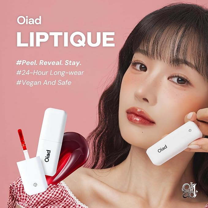 Liptique Korean Lip Stain Peel Off - 24 Hour Long Lasting Lip Tattoo, Waterproof & Transfer Proof, Nourishing & Hydrating Lip Tint for Women, Instant Plumping Lip Tints Peel Off (005 WEIRVE)