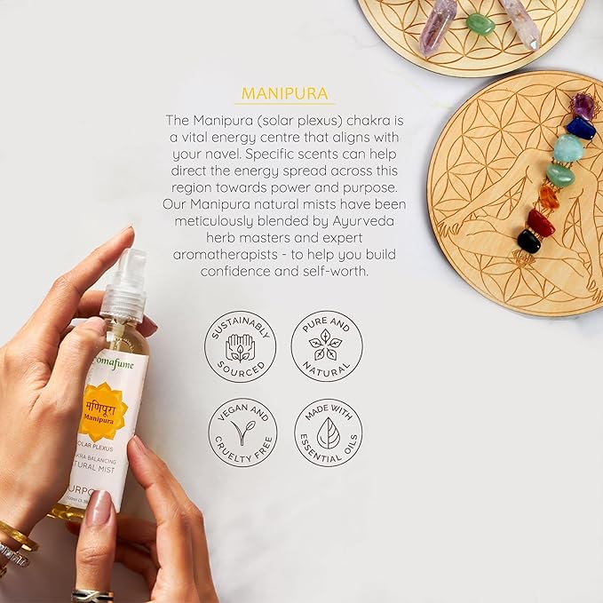 Lemongrass & Rose Chakra Air Freshener Spray 100ml by Aromafume