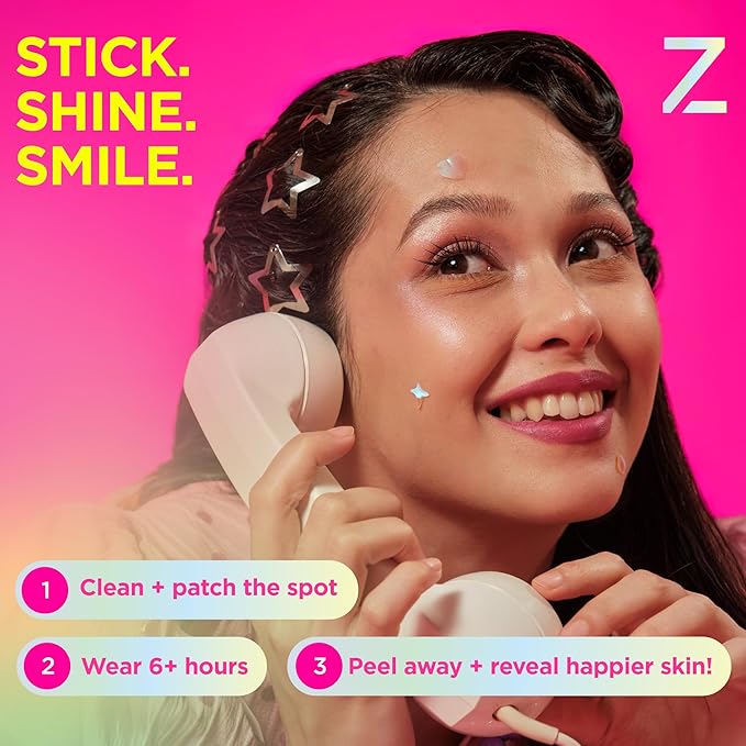 ZitSticka DreamHolo Pimple Patches For Face, Fashion Acne Patches, 36 Count
