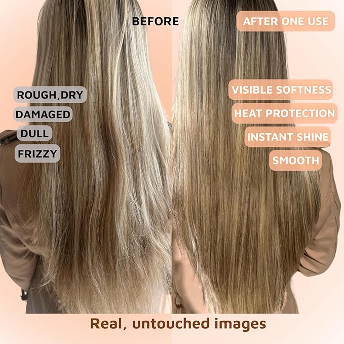 bonuderm Hair Oil for Frizzy, Damaged, Dry Hair | Hydrating, Lightweight, Vegan & Natural Hair Oil | Tames Frizz, Adds Shine, Softness, Conditioning & Heat Protectant for All Hair Types