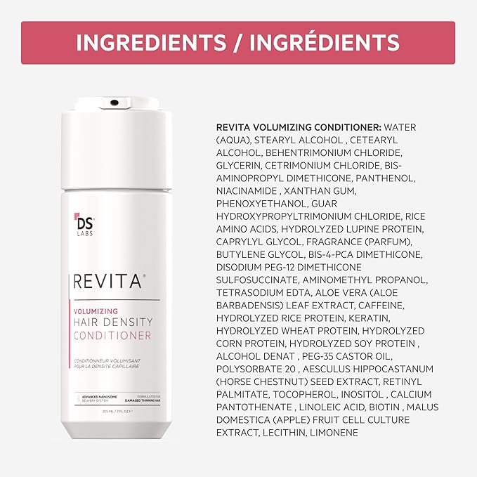 DS Labs Revita Hair Density Volumizing Shampoo & Conditioner for Fine Hair
