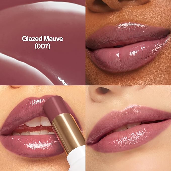 REVLON Super Lustrous Glass Shine Balm, 007 Glazed Mauve, 0.11 oz