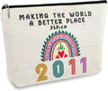 Gifts for 15 Year Old Girl, 15th Birthday Gifts for Teenage Girls, Funny 2011 Birthday Decorations Makeup Bags for Teens, Her, Sister, Daughter, Niece, Cute Cosmetic Travel Bag for Girls Trendy Stuff