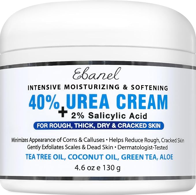 Ebanel Urea Cream 40% plus Salicylic Acid 2% for Dry Cracked Feet Skin