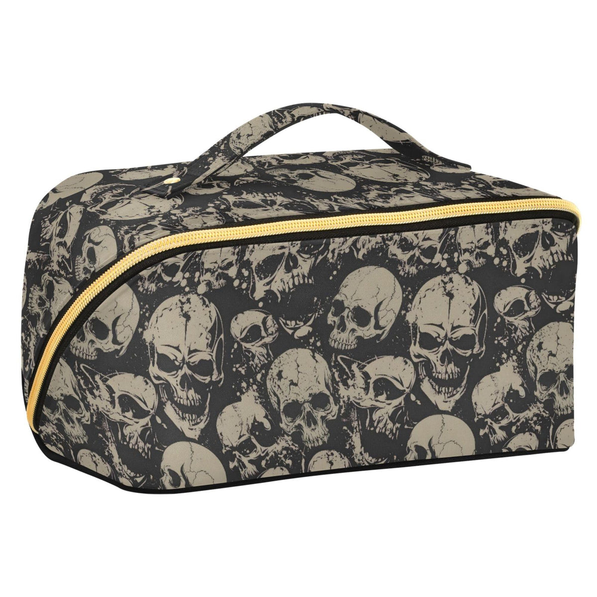 Mnsruu Makeup Organizer Bag, Colorful Neon Cat Heads Travel Makeup Bags Makeup Vanity Case Large Capacity Rhombus Cosmetic Toiletry Bag for Girl Women Ladies