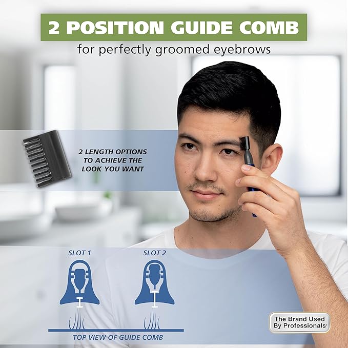 Wahl Micro Groomsman Battery Personal Trimmer for Eyebrows, Nose & Ear