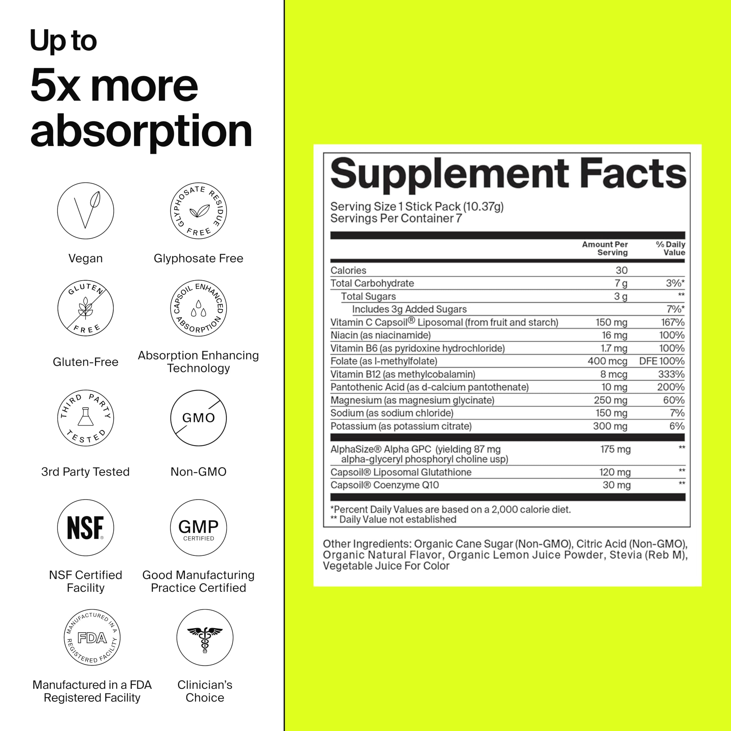 The Absorption Company Restore - Electrolyte Powder Hydration Packets - 7PK