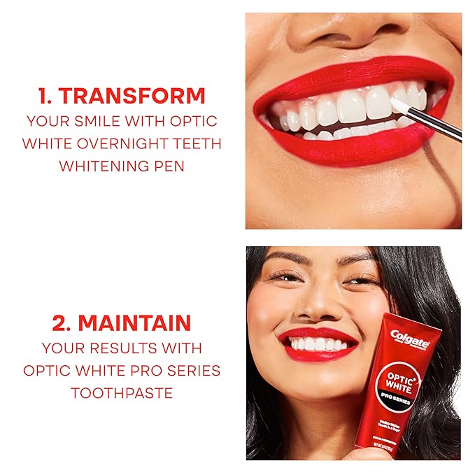 Colgate Optic White Overnight Whitening Kit with Hydrogen Peroxide
