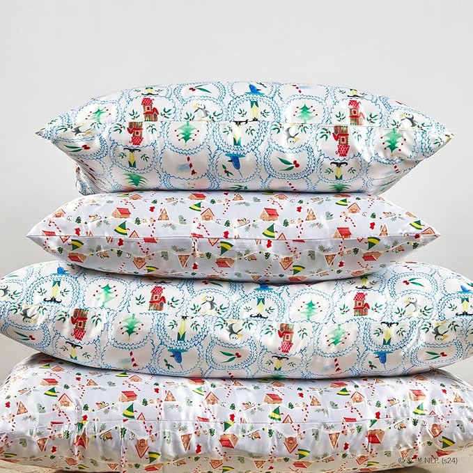 Kitsch x Elf North Pole Satin Pillowcase - Standard Size 19x36