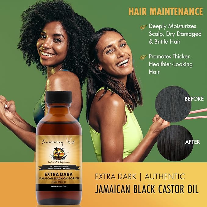 Sunny Isle Extra Dark Jamaican Black Castor Oil 2oz | Richer Thicker JBCO