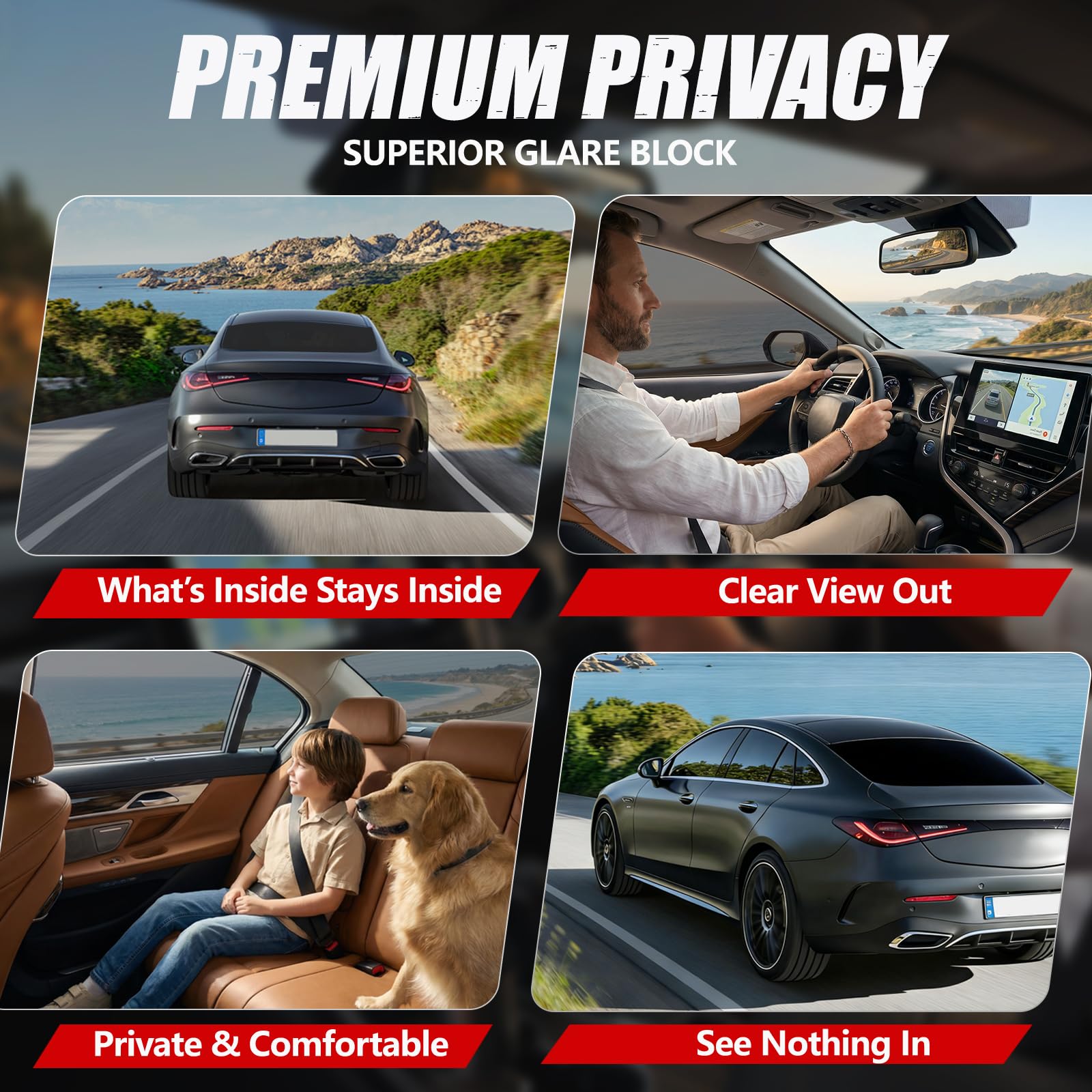 Vepagoo Ceramic Car Window Tint Film 50% VLT, 36" x15FT