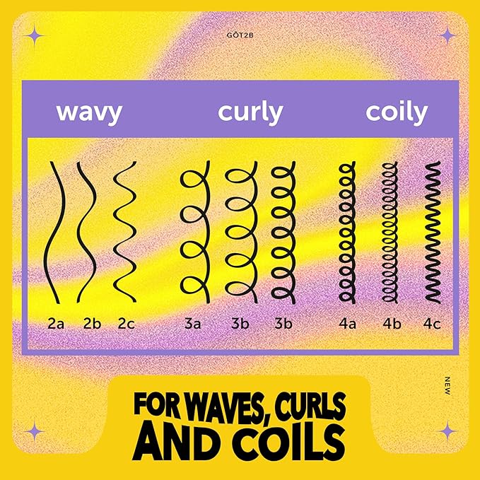 got2b Curled Defining Jelly, Curl Gel for Wavy to Coily Hair