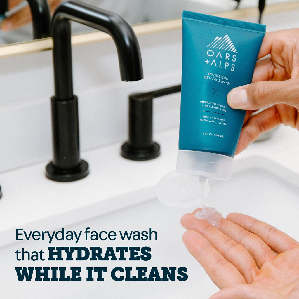 Oars + Alps Hydrating Gel Face Wash, Everyday Gentle Face Wash, 1pk, 5oz