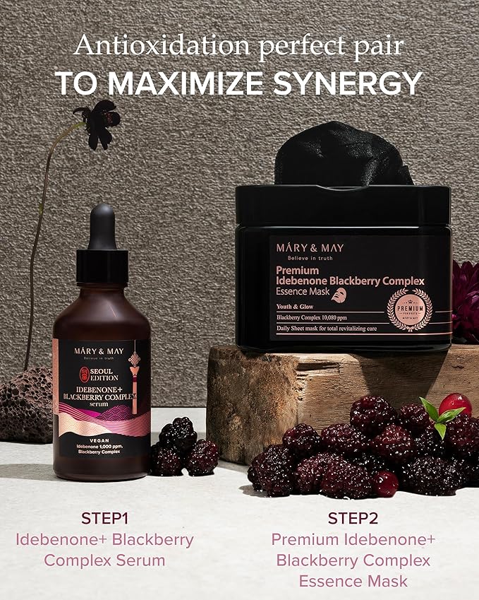 Mary&May SEOUL EDITION Idebenone Blackberry Face Serum 2.7 fl.oz